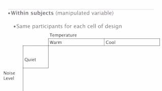 Factorial Designs Between Within and Mixed Designs  4 [upl. by Oremor535]