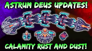 Astrum Deus Boss Fight Changes Terraria Calamity Mod Rust and Dust 145 Update  NEW Spawn Method [upl. by Browne228]