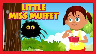 LITTLE MISS MUFFET  English Poem For Kids  Nursery Rhymes [upl. by Aihsinat17]