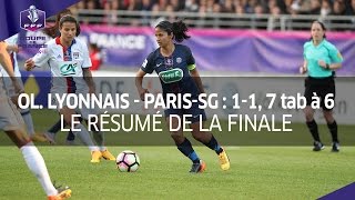 Coupe de France féminine finale  Olympique LyonnaisParisSG 11 7 tab à 6 le résumé [upl. by Ewen]