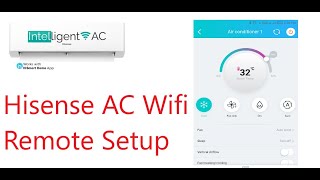 Hisense Smart AC Wifi Connection  Remote Setup  Wifi Setup  Timer [upl. by Eniar]