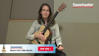 Martin LX1E Little Martin Acousticelectric Guitar Review  Sweetwater Sound [upl. by Marlea]