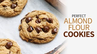 Almond Flour Cookies  glutenfree chocolate chip cookies [upl. by Criswell]