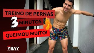 Treino 3 minutos para pernas INCRÍVEIS em casa [upl. by Dukey]