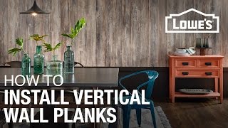 How To Install Laminate Planks Vertically On A Wall [upl. by Ecirtap]