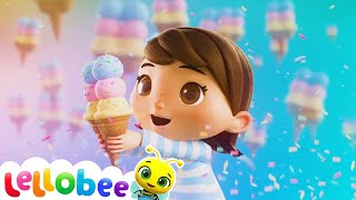 Ice Cream Song   Nursery Rhymes amp Kids Songs  Baby Videos  Lellobee [upl. by Bronson]