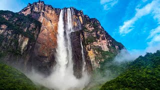 Worlds highest Waterfall  the most beautiful Angel Waterfalls of Venezuela [upl. by Meikah428]