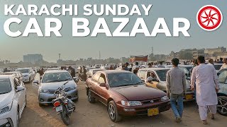 Sunday Car Bazaar Karachi  PakWheels [upl. by Halbert]