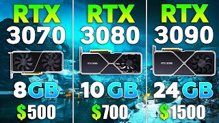 GeForce RTX 3070 vs RTX 3080 vs RTX 3090  Test in 9 Games [upl. by Aloise]