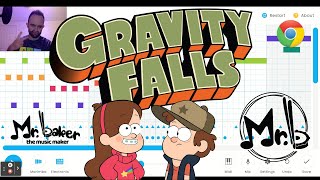 GRAVITY FALLS THEME SONG on Chrome Music Lab [upl. by Sethrida]