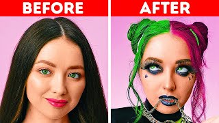 Crazy Makeup Transformations  Beauty And Makeup Hacks [upl. by Bilski]