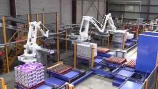 Centralised Robotic Palletising Solutions [upl. by Charlena]