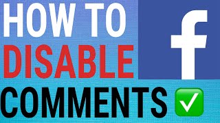 How To Turn Off Comments On A Facebook Post [upl. by Gearalt]