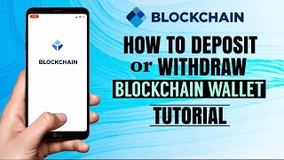 How to DEPOSIT or WITHDRAW crypto on Blockchain Wallet  Bitcoin App Tutorial [upl. by Nylidam]