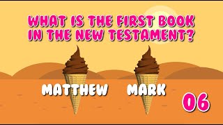 Ice Cream Cone Bible Trivia Game [upl. by Ardme966]