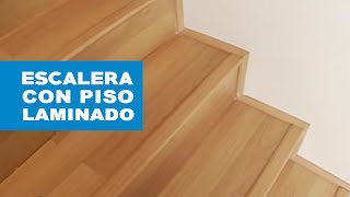 ¿Cómo revestir una escalera con piso laminado [upl. by Aekahs]