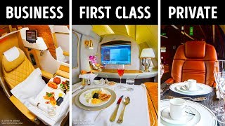 First Vs Business Class Whats the Main Difference [upl. by Ave]