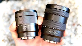 Sony 1655 F28 G vs Zeiss 1670 F4 Lens Comparison [upl. by Rodd538]