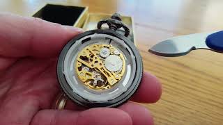 How to Remove the Back from a Pocket Watch by PocketWatchPurveyor [upl. by Agon676]