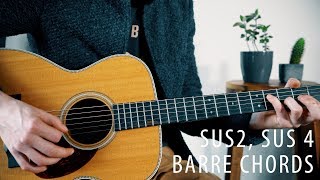 The beauty of Sus2Sus4 and Barre Chords Music theory ep 4 [upl. by Chema]