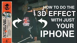 HOW TO 3D GIF PHOTOS WITH JUST IPHONE No Film Camera [upl. by Llerat]