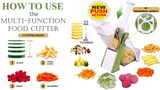 How to Use the MultiFunction Food Cutter to Prep Your Vegetables Quickly amp Safely [upl. by Nidraj]