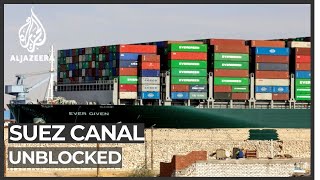 Investigation under way into Suez Canal blockage [upl. by Valenta]