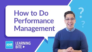 How To Do Performance Management  AIHR Learning Bite [upl. by Mellie]