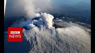 Mount Etna has flank eruption  BBC News [upl. by Yssirc]