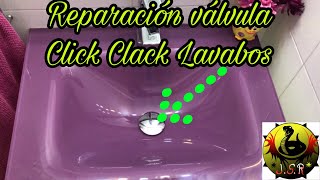 Reparar válvula click clack de lavabos Tapón de válvula [upl. by Atteyram]