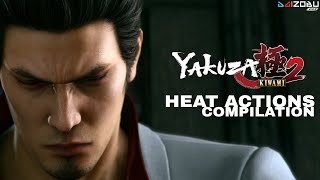 Yakuza Kiwami 2  Ryu Ga Gotoku Kiwami 2 Heat Actions Compilation [upl. by Euqor]