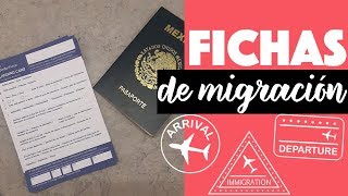 Formatos de migración landing card cómo llenarlas [upl. by Derte]