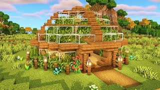 Minecraft  How to Build a Small Greenhouse [upl. by Ainola]