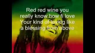 YouTube Bob Marley Red red Wine Lyrics [upl. by Agace]