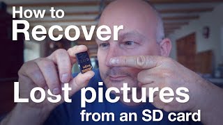 How to recover lost pictures from an SD card [upl. by Eirene]