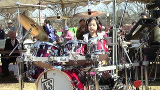 Drummer Girl  Kanade Sato  Drops Live version [upl. by Ecyrb]