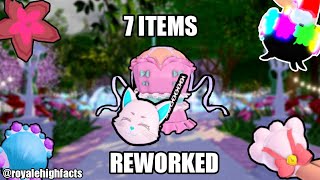 ✔ Royale High  7 Items that got REWORKED [upl. by Marentic]