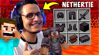 Getting Netherite to Fight Ender Dragon Minecraft Live [upl. by Morra]