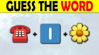 GUESS THE WORD BY EMOJI [upl. by Egide533]