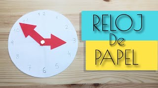 COMO HACER UN RELOJ DE PAPEL [upl. by Debby504]