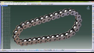 CATIA Chain Assembly DMU Kinematics [upl. by Daegal]