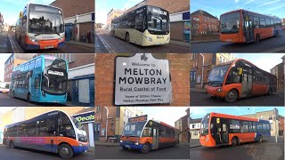 Bus Destination Melton Mowbray January 2024 [upl. by Phillada]