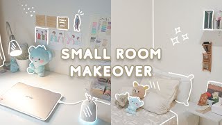 SMALL BEDROOM MAKEOVER 🌱 minimalist on a budget  room tour  Indonesia [upl. by Lougheed]