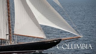 Columbia  141’ RacingFishing Schooner Yacht  Launch to Sea Trials [upl. by Meece312]