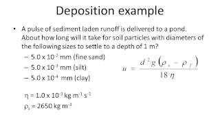 Sediment deposition and Stokes’ Law [upl. by Dedrick]