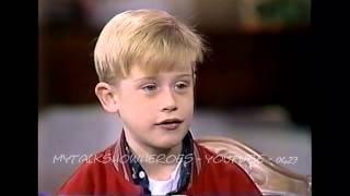 MACAULAY CULKIN  FIRST HOME ALONE INTERVIEW [upl. by Oidivo]