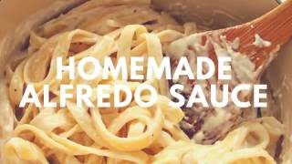 Homemade Alfredo Sauce Recipe  Crunchy Creamy Sweet [upl. by Enilekaj]