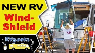 Motorhome Windshield Replacement — Installing New RV Glass [upl. by Fax]