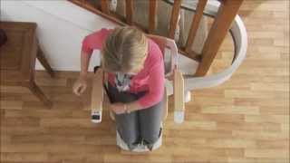 Acorn 180 Curved Stairlift Demonstration [upl. by Ramar995]