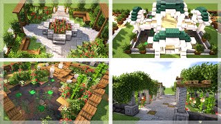 Minecraft 5 Beautiful Gardens Designs To Show Off Your World [upl. by Jabin]